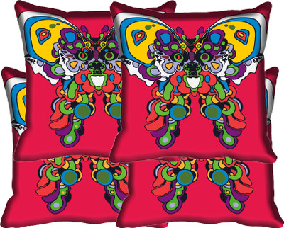 

IndiWeaves Printed Cushions Cover(Pack of 4, 30 cm*30 cm, Multicolor)