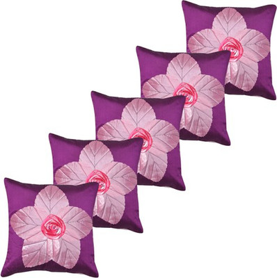 

Shine Villa Floral Cushions Cover(Pack of 5, 40 cm*40 cm, Pink)