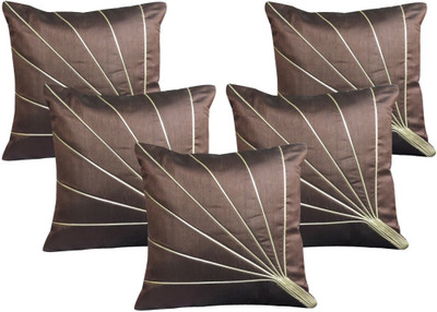 

Decor Bazaar Geometric Cushions Cover(Pack of 5, 40 cm*40 cm, Brown)