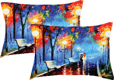 

Sleep Nature's Printed Pillows Cover(Pack of 2, 68.58 cm*45.72 cm, Multicolor)