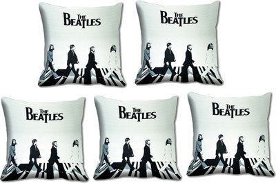 

IndiWeaves Printed Cushions Cover(Pack of 5, 30 cm*30 cm, Purple, White)