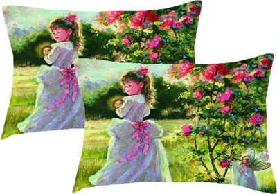 

Sleep Nature's Printed Pillows Cover(Pack of 2, 68.58 cm*45.72 cm, Multicolor)