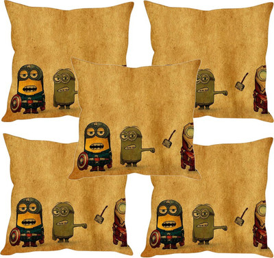 

Sleep Nature's Printed Cushions Cover(Pack of 5, 30.63 cm*30.63 cm, Multicolor)