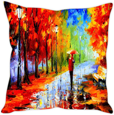 

Sleep Nature's Abstract Cushions Cover(30.63 cm*30.63 cm, Multicolor)