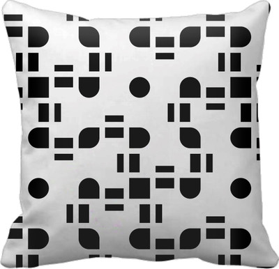 

SajawatHomes Abstract Cushions Cover(30 cm*30 cm, Black, White)