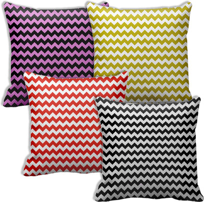 

Tied Ribbons Abstract Cushions Cover(Pack of 4, 30 cm*30 cm, Multicolor)