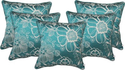 Zubix Polyester Cushions Cover(Pack of 5, 40 cm*40 cm, Blue)