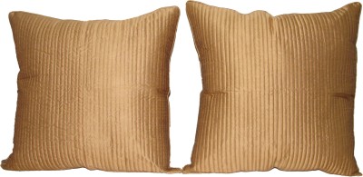 HOME SHINE Polyester Cushions Cover(Pack of 2, 60 cm*60 cm, Beige)