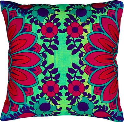 

Fatfatiya Floral Cushions Cover(40 cm*40 cm, Multicolor)