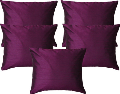 

HOME SHINE Plain Cushions Cover(Pack of 5, 30 cm*30 cm, Purple)