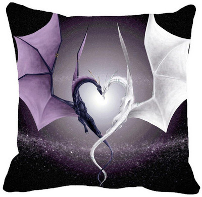 64% OFF on meSleep Printed Cushions Cover(40.64 cm*40.64 cm, Black, White, Purple)