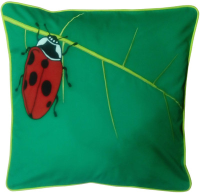 

Hugs N Rugs Embroidered Cushions Cover(40 cm*40 cm, Multicolor)