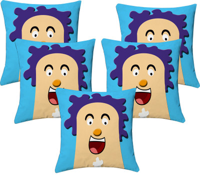 

Lushomes Printed Cushions Cover(Pack of 5, 40 cm, Multicolor)