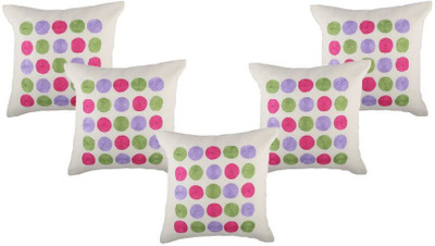 

Nikunj Embroidered Cushions Cover(Pack of 5, 40 cm, Multicolor)