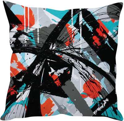 76% OFF on StyBuzz Abstract Cushions Cover(40 cm*40 cm, Multicolor)