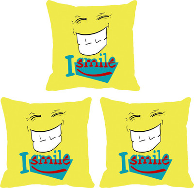 

IndiWeaves Printed Cushions Cover(Pack of 3, 12 cm*12 cm, Multicolor)