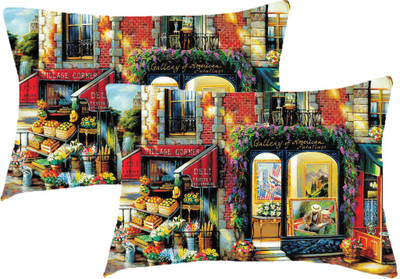 

Sleep Nature's Printed Pillows Cover(Pack of 2, 68.58 cm*45.72 cm, Multicolor)