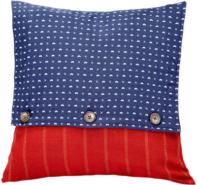 

Jodhaa Striped Cushions Cover(38 cm*38 cm, Maroon, Dark Blue), Dark blue;maroon