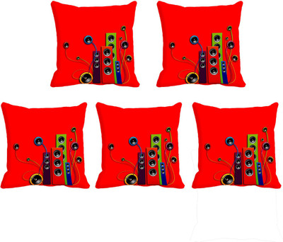 

IndiWeaves Printed Cushions Cover(Pack of 5, 30 cm*30 cm, Pink)