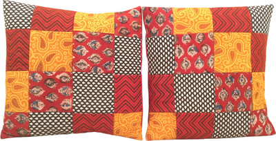 

Minky's Decor Geometric Cushions Cover(Pack of 2, 40 cm*40 cm, Multicolor)