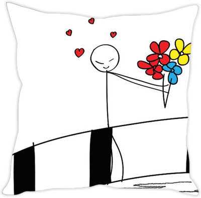 

Sleep Nature's Abstract Cushions Cover(40.63 cm*40.63 cm, Multicolor)