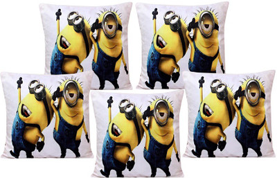 

Gurnoor 3D Printed Cushions Cover(Pack of 5, 40 cm*40 cm, Multicolor)