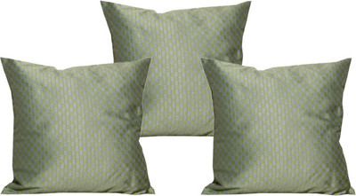 

Maba Checkered Cushions Cover(Pack of 3, 43 cm*43 cm, Green)