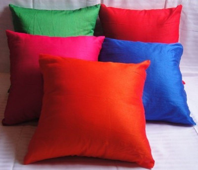 

ASC Plain Cushions Cover(Pack of 5, 40.64 cm*40.64 cm, Red, Blue, Green, Orange, Pink), Blue;green;orange;pink;red