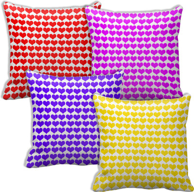 

Tied Ribbons Abstract Cushions Cover(Pack of 4, 30 cm*30 cm, Multicolor)