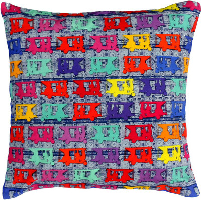 

Fatfatiya Motifs Cushions Cover(40 cm*40 cm, Multicolor)