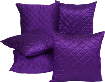 

Shine Villa Floral Cushions Cover(Pack of 5, 40 cm*40 cm, Purple)