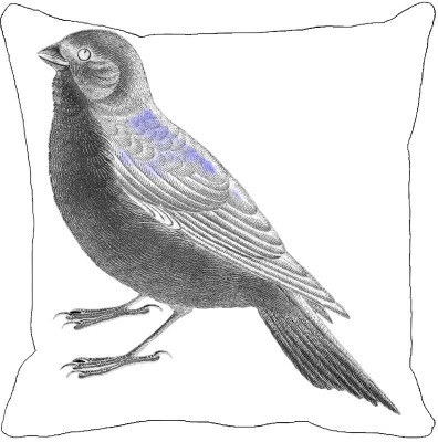 

Leaf Designs Printed Cushions Cover(31 cm*31 cm, Black)