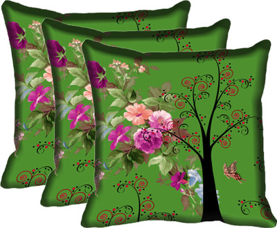 

IndiWeaves Printed Cushions Cover(Pack of 3, 40 cm*40 cm, Multicolor)