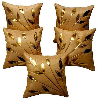 

Shine Villa Floral Cushions Cover(Pack of 5, 40 cm*40 cm, Beige)