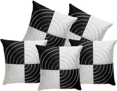 MS Enterprises Striped Cushions & Pillows Cover(Pack of 5, 30 cm*30 cm, Multicolor)