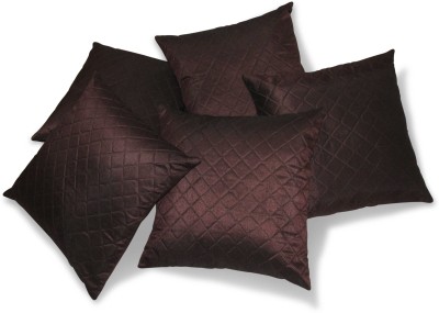 ZIKRAK EXIM Abstract Cushions Cover(Pack of 5, 30 cm*30 cm, Brown)