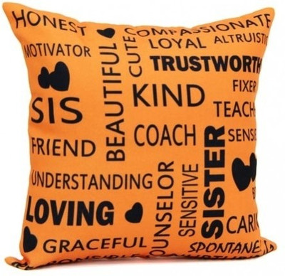 5% OFF on Gifts By Meeta Abstract Cushions Cover(27.94 cm*27.94 cm, Orange)