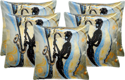 

Alina Decor Printed Cushions Cover(Pack of 5, 40 cm*40 cm, Multicolor)