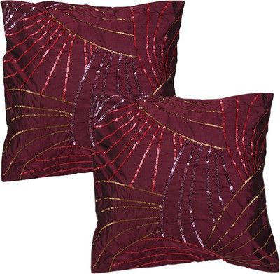 

Rajrang Abstract Cushions Cover(Pack of 2, 40 cm*40 cm, Purple)