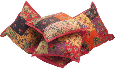 Priva Abstract Cushions Cover(Pack of 5, 40 cm*40 cm, Multicolor) Priva Abstract Cushions Cover(Pack of 5, 40 cm*40 cm, Multicolor)
