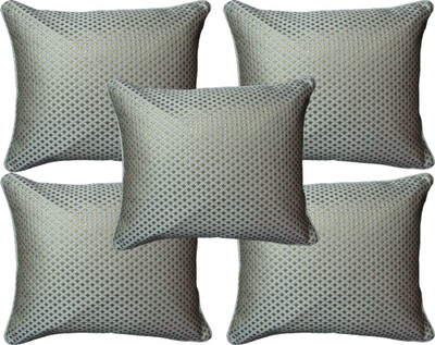 

HOME SHINE Geometric Cushions Cover(Pack of 5, 40 cm*40 cm, White)