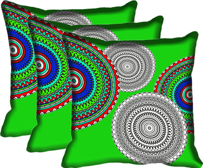

IndiWeaves Printed Cushions Cover(Pack of 3, 30 cm*30 cm, Multicolor)