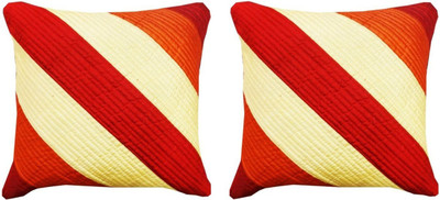 

Etsi Bitsi Striped Cushions Cover(Pack of 2, 40 cm*40 cm, Multicolor)