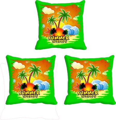 

IndiWeaves Printed Cushions Cover(Pack of 3, 16 cm*16 cm, White, Red), Red;white