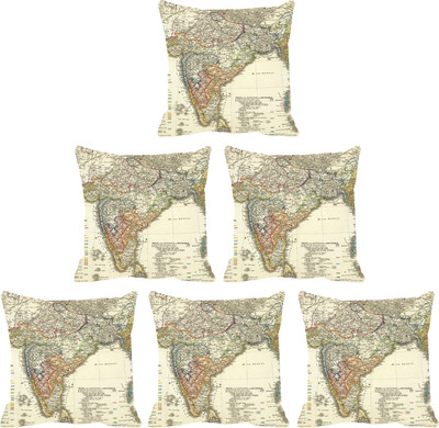 

IndiWeaves Printed Cushions Cover(Pack of 6, 40 cm*40 cm, Multicolor)