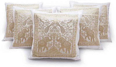 

Shilpbazaar Animal Cushions Cover(Pack of 5, 30.48 cm*30.48 cm, White)
