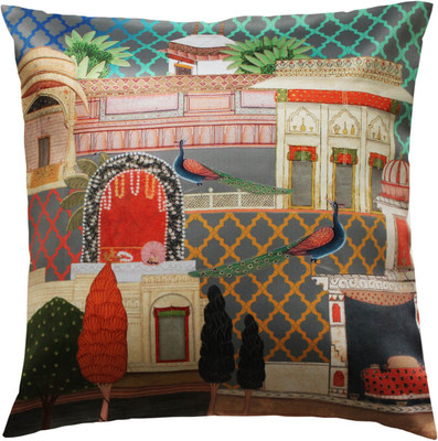 

Cult Curio Abstract Cushions Cover(40.64 cm*40.64 cm, Multicolor)
