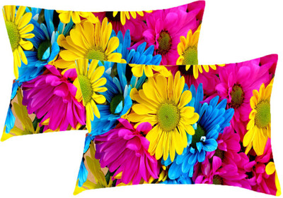 

Sleep Nature's Printed Pillows Cover(Pack of 2, 68.58 cm*45.72 cm, Multicolor)