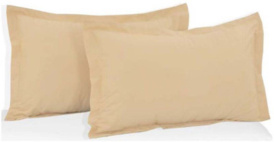 

Metro Living Plain Pillows Cover(Pack of 2, 54 cm*77 cm, Beige)
