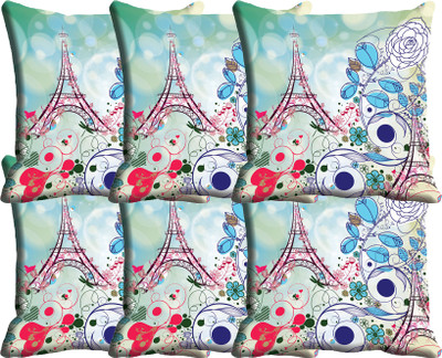 

IndiWeaves Printed Cushions Cover(Pack of 6, 40 cm*40 cm, Multicolor)